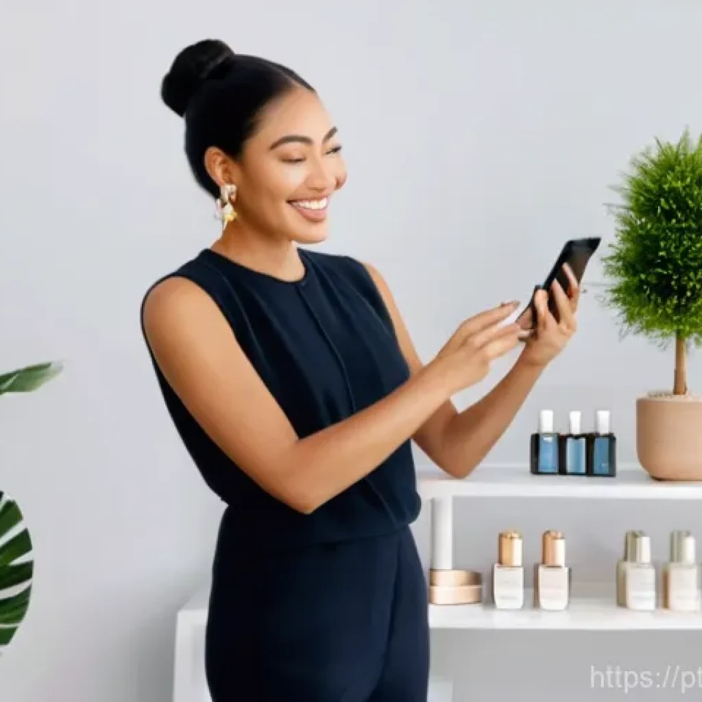 뷰티컨설턴트 마케팅 활용법 - **Prompt 1: Engaging Beauty Content Creator**
    A stylish female beauty consultant, mid-30s, with ...