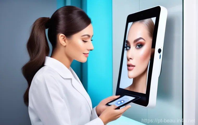 뷰티컨설턴트 직무 분류와 역할 - **Prompt 1: The Empathetic Beauty Consultant and Client Connection**
    "A warmly lit, cozy beauty ...