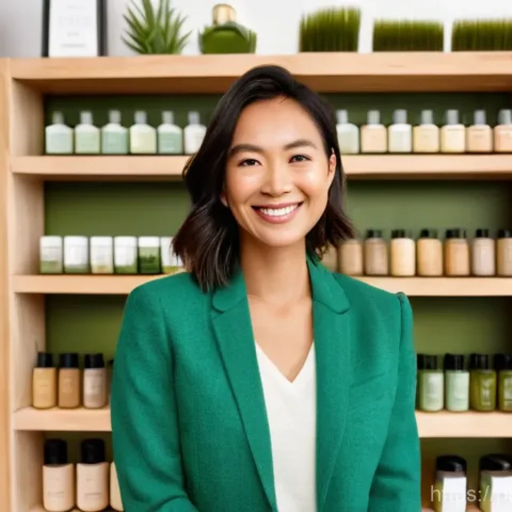 뷰티컨설턴트 최신 시장 동향 - **Prompt 1: Sustainable Beauty Consultant**
"A vibrant and serene image of a professional female...
