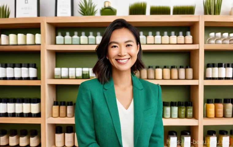 뷰티컨설턴트 최신 시장 동향 - **Prompt 1: Sustainable Beauty Consultant**
"A vibrant and serene image of a professional female...