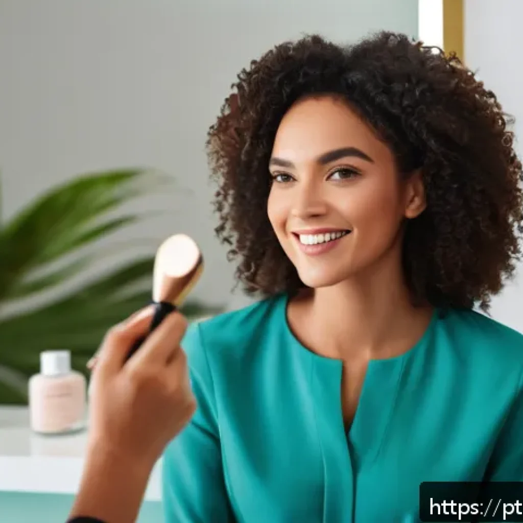 뷰티컨설턴트 취업 성공 사례 공유 - A professional beauty consultant attentively listening to a diverse Brazilian female client in a mod...