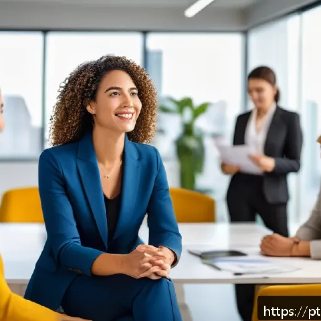 뷰티컨설턴트 조직 내 역할 확대 - A professional corporate beauty consultant conducting a personalized style and posture coaching sess...