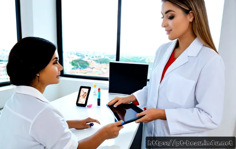 Home 31 뷰티컨설턴트 관련 학습 목표 설정 연구 사례 - Photorealistic beauty consultant learning-goal research scene in a bright modern training studio in ...